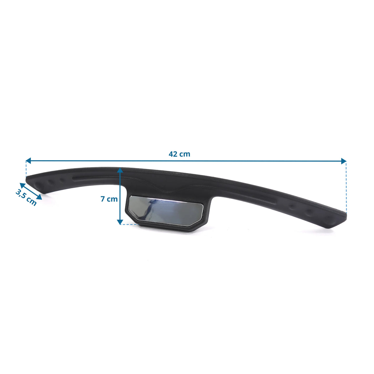 Maßansicht des Kleiderbügels KB ERGO LINE mit 42 cm Länge und 7 cm Höhe von hjh OFFICE