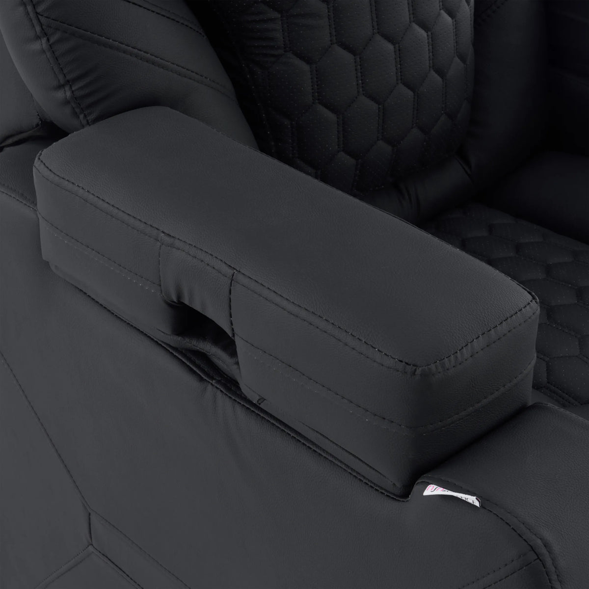 Gepolsterte Armlehne des Loungesessels Game Sport RX in Schwarz von hjh OFFICE