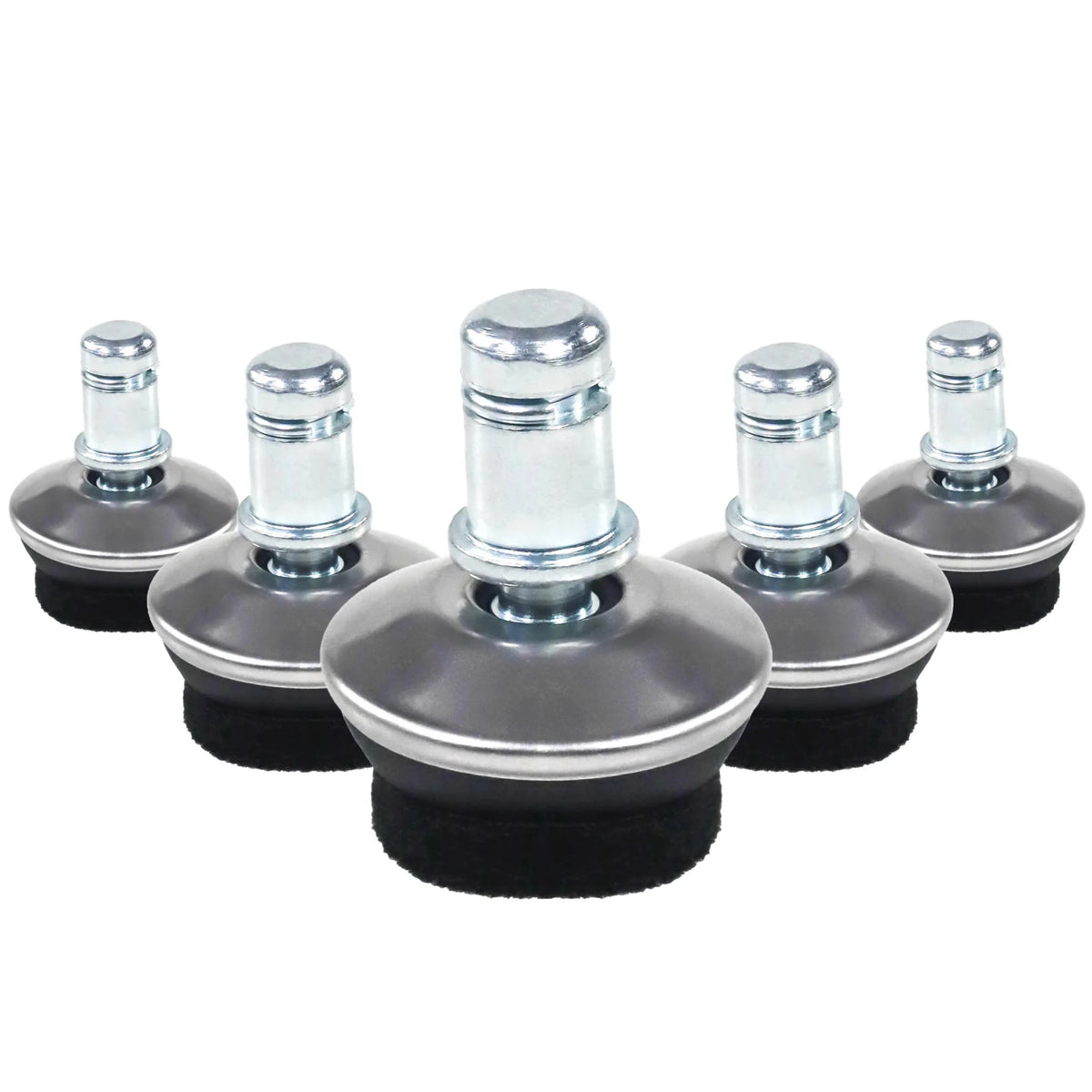 5 x STAND FZ | 11 mm | Filzgleiter | Hartboden - Stuhlgleiter - buerostuhl24