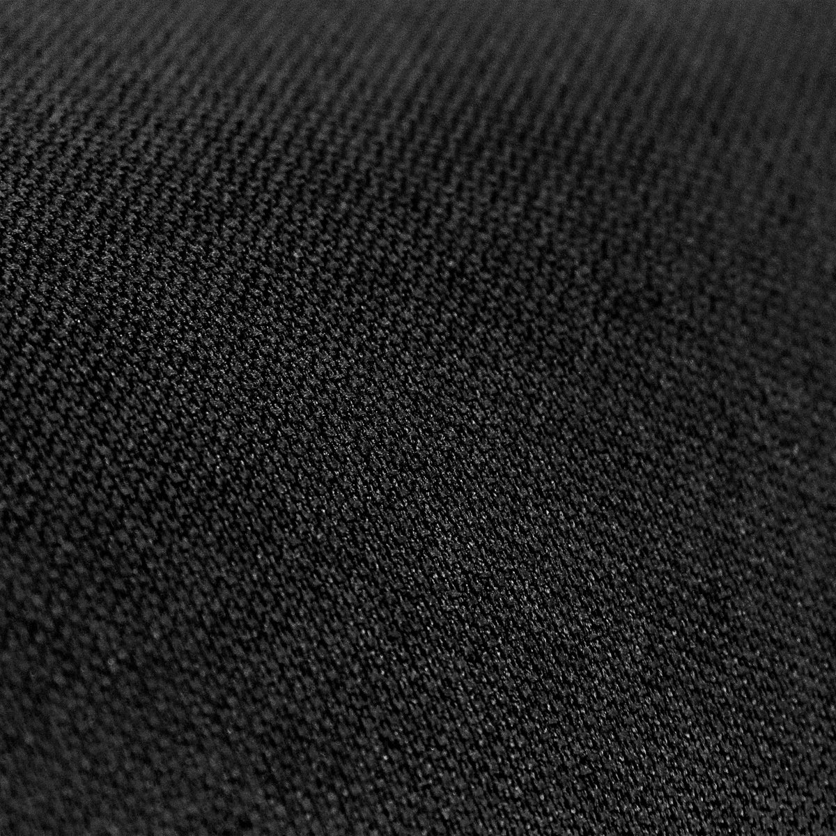 Schwarzer Stoffbezug des Bürostuhls FLEX CHAIR in grober Webstruktur von Bosen Europe