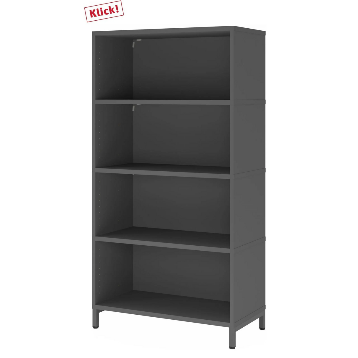 FlexWall | 4 OH | 4 x Korpus mit Sockelgestell