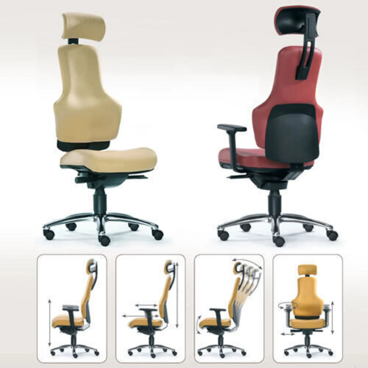 High-End-Bürostuhl ZERO O1 AL L in verschiedenen Farben und Verstellmöglichkeiten von Sitwell Steifensand