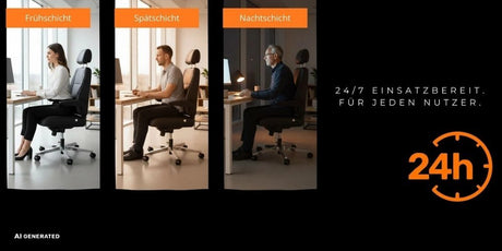 24-Stunden-Stühle für höchste Performance in Leitstellen und Schichtbetrieb - buerostuhl24