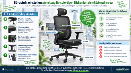 bürostuhl einstellen anleitung - buerostuhl24