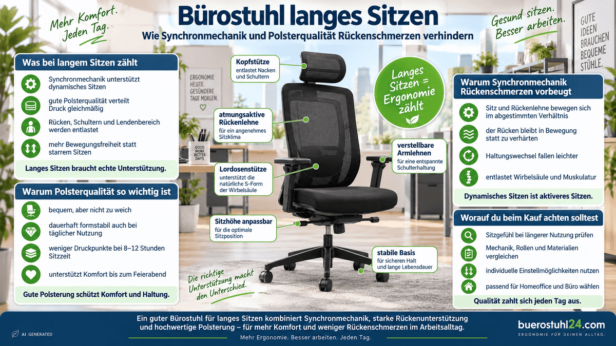 bürostuhl langes sitzen - buerostuhl24