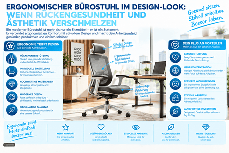 ergonomischer bürostuhl design - buerostuhl24