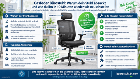 gasfeder bürostuhl - buerostuhl24