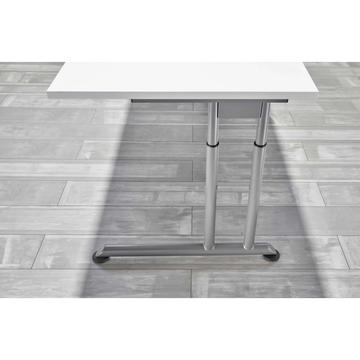 Höhenverstellbares Untergestell des Schreibtischs ZENO 8 G in Silber von hjh OFFICE PRO
