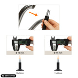 Messanleitung für Stuhlgleiter 5 x STAND Nr. 12 in 10 mm und 11 mm Durchmesser von hjh OFFICE (KI-generiertes Bild)
