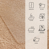Transparente Bodenschutzmatte ULTIMAT II für Teppichböden mit Funktionssymbolen von Floortex