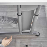 Untergestell in Graphit des Schreibtischs ZENO 12 G von hjh OFFICE PRO