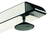 Höhenverstellbarer Fuß mit schwarzem Gleiter des Schreibtisches MEGA 16 W von hjh OFFICE PRO