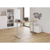 Elektrisch höhenverstellbarer Schreibtisch XDLR 19 S in Asteiche mit Maßen 180 x 80 cm von hjh OFFICE PRO
