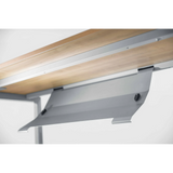 Horizontaler Kabelkanal in Silber als Zubehör RKW S von hjh OFFICE PRO