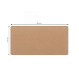 Maßansicht der Schreibunterlage Padflux Terra in Braun mit 80 × 40 cm von hjh OFFICE