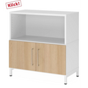 FlexWall | 2 OH | Türen + Korpus | mit Sockelgestell