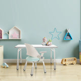 Kinderstuhl KID GRO SET in Hellblau mit passendem Schreibtisch in einem Kinderzimmer von hjh OFFICE