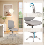 Homeoffice-Bürostuhl Sitflex Lady in Taupe mit verstellbarer Rückenlehne und Sitzhöhe von hjh OFFICE
