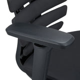 Schwarze Armlehne des Profi-Bürostuhls ERGO LINE II PRO mit gepolsterter Auflage von hjh OFFICE