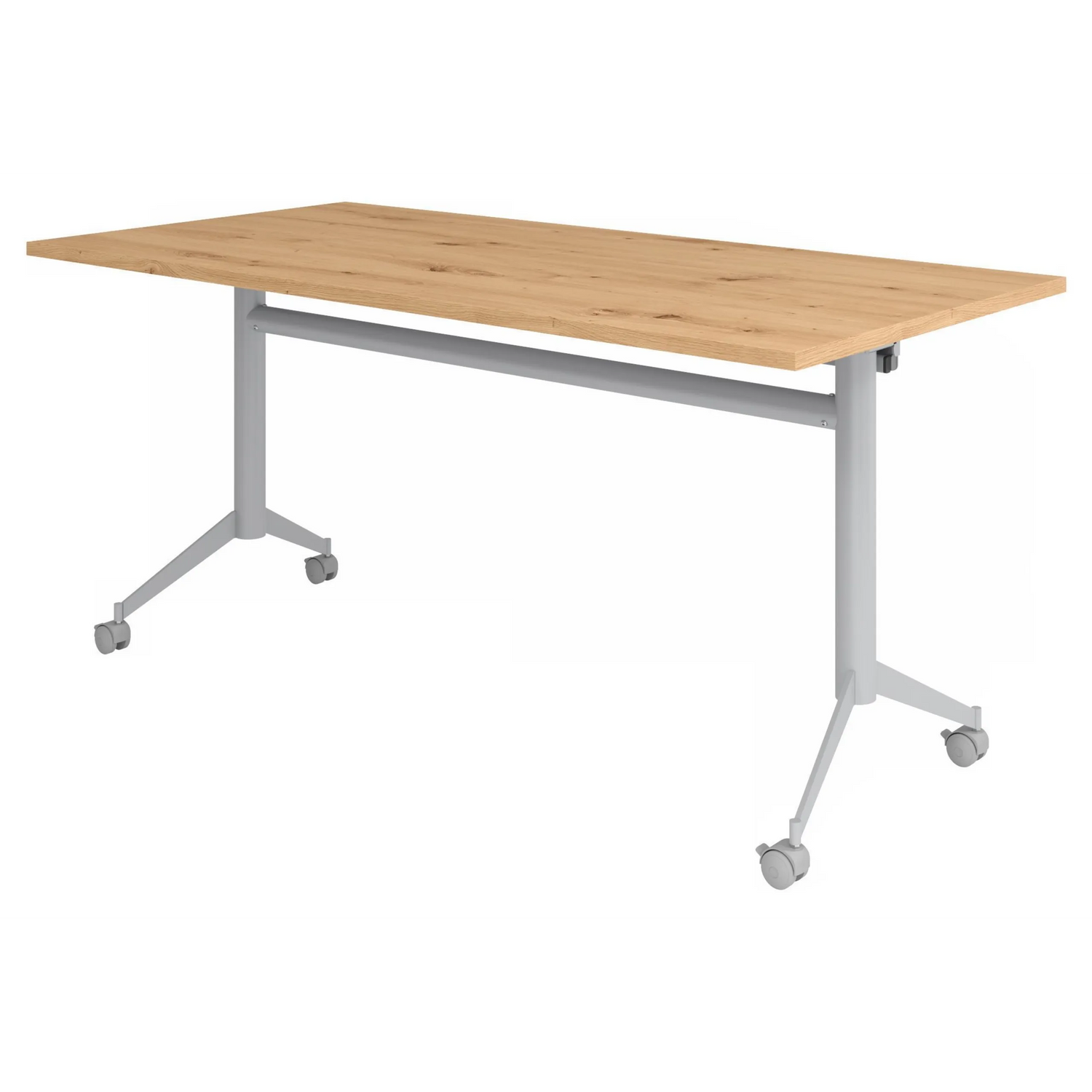 KALA 16 | Klapptisch fahrbar | 160 cm | Silber - Konferenztisch
