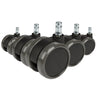 5x ROLO 11mm/65mm | Hartböden - Stuhlrollen - buerostuhl24