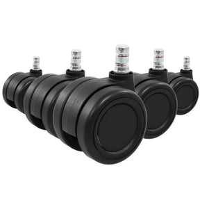 5x ROLO COLOR 60 11mm/60mm | Hartböden - Stuhlrollen - buerostuhl24
