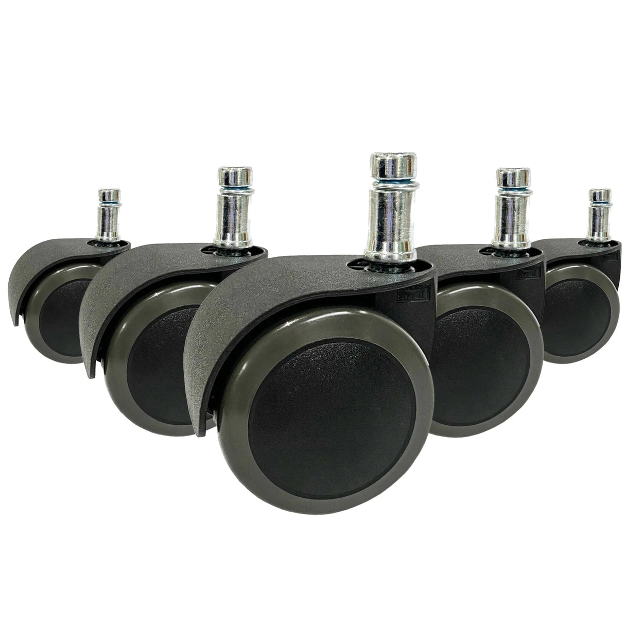 5x ROLO EASY 10mm/50mm | Hartböden - Stuhlrollen