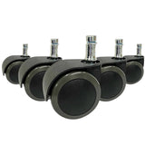 5x ROLO EASY 10mm/50mm | Hartböden - Stuhlrollen