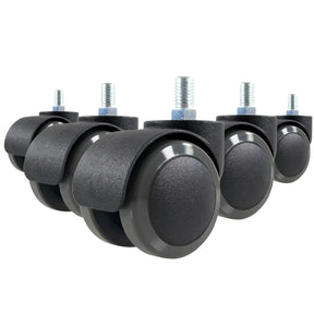 5x ROLO M10/50mm | Hartböden - Stuhlrollen - buerostuhl24
