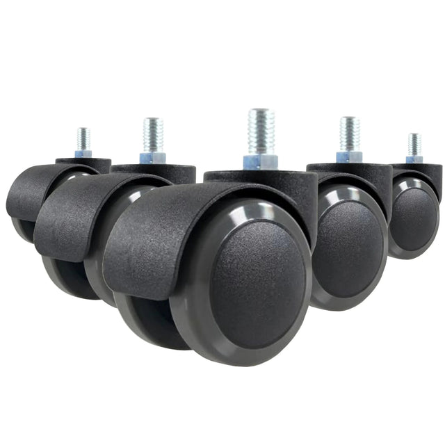 5x ROLO M10/50mm | Hartböden - Stuhlrollen - buerostuhl24