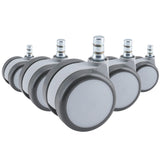 5x ROLO MOVE 60 11mm/60mm | Hartböden - Stuhlrollen
