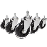 5x ROLO SKATE CT 11mm/75mm | Hartböden - Stuhlrollen
