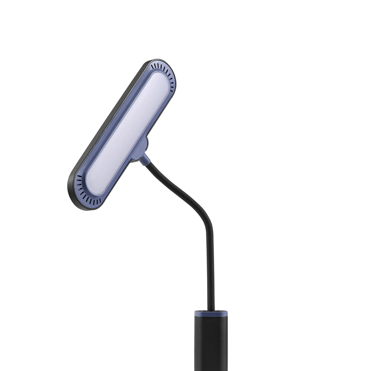 Leuchtkopf mit flexiblem Schwanenhals der Schreibtischlampe Lumanova D4 in Schwarz von hjh OFFICE