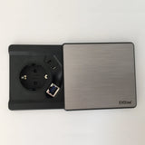 ELDO800 | Steckdosenleiste (ohne Fräsung) | 1 x Steckdose | 1 x USB | 1 x RJ45 - Zubehör