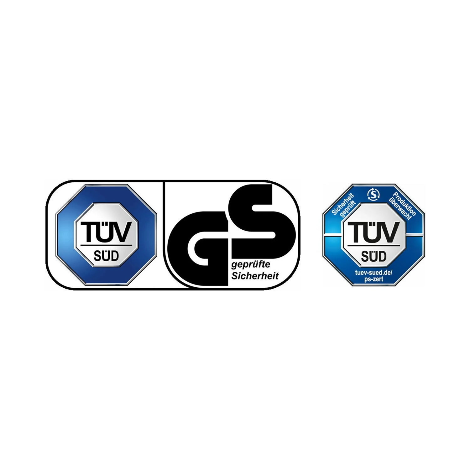 TÜV SÜD GS geprüfte Sicherheit Sicherheit geprüft Produktion überwacht TÜV SÜD tuev-sued.de/ps-zert