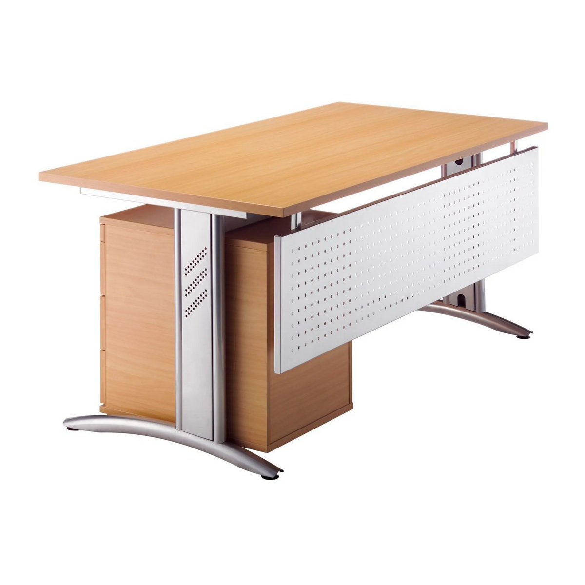 Silberne Sichtblende des Zubehörs SI S von hjh OFFICE PRO