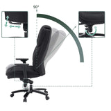 Verstellmechanismen und 90 Grad Rückenlehnen-Neigung des Drehstuhls XXL Pullmann Gen2 von hjh OFFICE