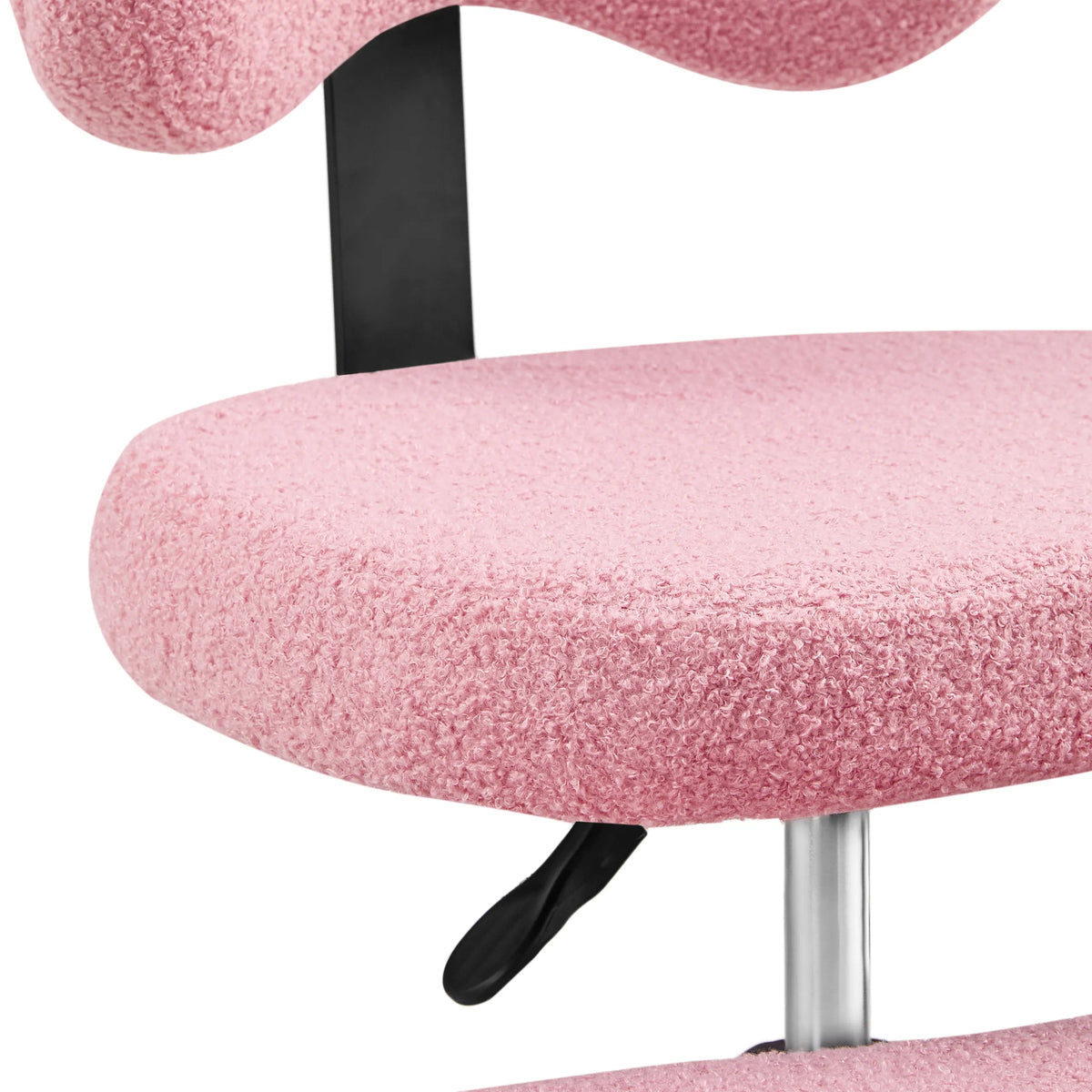 Rosa Strukturbezug der Sitzfläche des Meditationsstuhls Asanasit von hjh LIVING