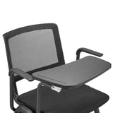 Schreibtablett des Schreibtabletts MEET WA in Schwarz an einer Armlehne mit Netzrückenlehne von hjh OFFICE