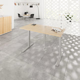 Elektrisch höhenverstellbarer Schreibtisch XMKA 12 S in Asteiche mit Maßen 120 x 80 cm von hjh OFFICE PRO