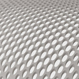 Perforierte Oberflächenstruktur in Taupe des Counterstuhls FLEX CHAIR C von Bosen Europe