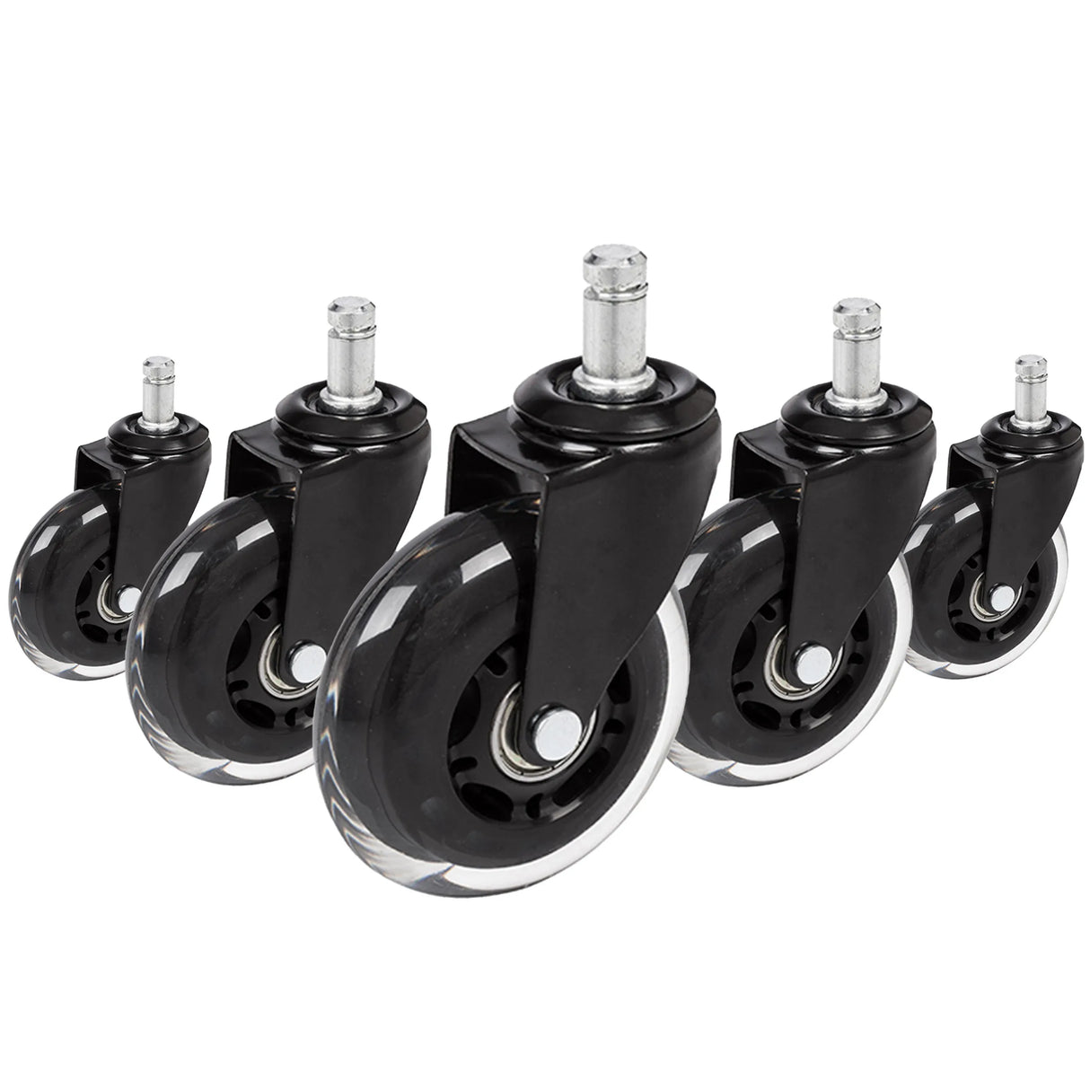 5x ROLO SKATE ST 11mm/75mm | Hartböden - Stuhlrollen