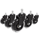 5x ROLO SKATE ST 11mm/75mm | Hartböden - Stuhlrollen