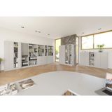 Graues Regalsystem der Serie SIGNA B SIGNA B 6050 mit offenen Fächern und Schubladen von hjh OFFICE PRO