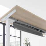 Unterbau und Gestell des elektrisch höhenverstellbaren Schreibtisches XBHM 2E GC in Asteiche von hjh OFFICE PRO