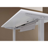 Unterkonstruktion und Kabelmanagement des Schreibtisches XMST 22 S in Grau von hjh OFFICE PRO