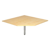 Trapezplatte 120 x 120 mm in Ahorn der Serie JAVA JT12 von hjh OFFICE PRO