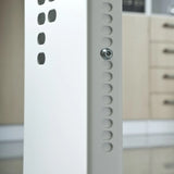 Höhenverstellbare Beinkonstruktion des Schreibtischs MEGA 19 W in Weiß von hjh OFFICE PRO