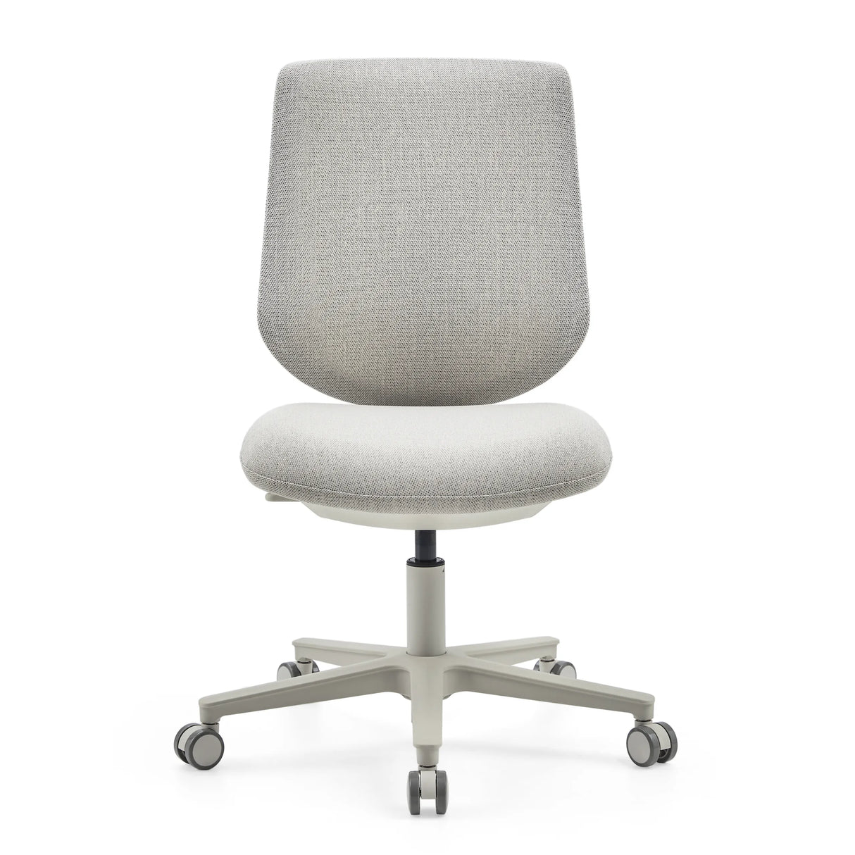 Taupefarbener Homeoffice-Bürostuhl Sitflex Lady mit Polstersitz und Fußkreuz mit fünf Rollen von hjh OFFICE – 360-Grad-Ansicht (Frontansicht 0°)