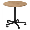 BISTRO 80R D | Säulenhubtisch | Ø 80 | Schwarz - System Konferenztisch